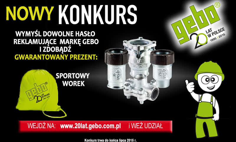 Lipcowy konkurs na jubileusz Gebo