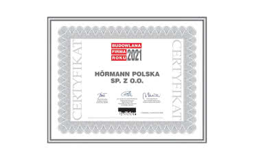 Hörmann Polska z tytułem Budowlanej Firmy Roku 2021
